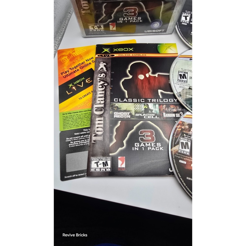 Tom Clancy's Classic Trilogy (Microsoft Xbox, 2004) CIB Complete Tested Working - Picture 2 of 11